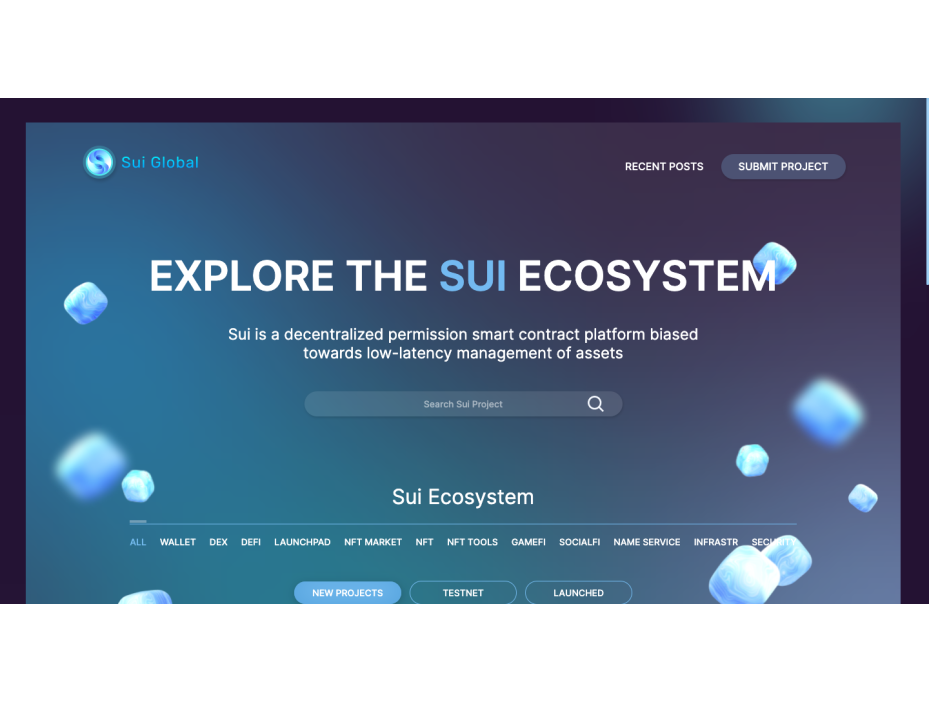Сайт проекта Sui Global